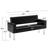 OmySalon Waiting Room Bench Seating, Salon Reception Bench Office Chair,