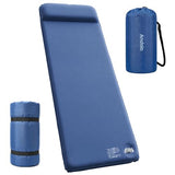 Andola Self-Inflating Sleeping Pad for Camping, 3" Ultra-Thick Outdoor Camping Mat with Pillow & 9.5 R-Value, Insulated All-Season Foam Camping Mattress for Camping Travel Tent Car