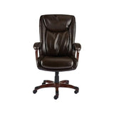 STAPLES® Westcliffe Ergonomic Leather Swivel Executive Chair, Brown (50219R-CC)