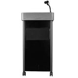 Oklahoma Sound Greystone Mobile Presentation Lectern with Wireless