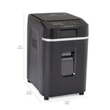 200-Sheet Auto Feed Micro Cut Paper Shredder with Pullout Basket, Black - NEW (Previously AmazonCommercial brand) Amazon Basics