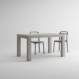 Mobili Fiver, Iacopo Extendable Dining Table, 55.1(86.6) x35.4 in, Concrete Effect