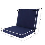 Blytieor Outdoor Patio Chair Cushions Set of 4, Water Resistant