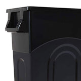 United Solutions Highboy Waste Container, 23 Gallon, Space Saving Slim Profile and Easy Trash Bag Removal, 4-Pack, Black.