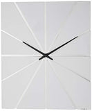Howard Miller Zander Wall Clock - Oversized Modern Decorative Analog Clock with Quartz Movement, Battery Operated, White Finish, Modern Display - Ideal Living Room, Kitchen, Bedroom, and Office Décor