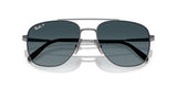Ray-Ban Unisex Rb8097 William Titanium Square Sunglasses