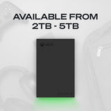 Seagate Game Drive for Xbox 2 TB External Hard Drive Portable HDD - USB 3.2 Gen 1, Black with built-in green LED bar