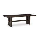 Signature Design by Ashley Burkhaus Rectangle Dining Room Extension Table, Removable Center Leaf, Seats up to 8, Wood, 40" W x 90" D x 30.25" H, Dark Brown