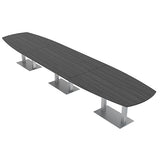 Harmony Series 16 Person Arc Boat Shaped Modular Conference Table