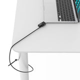 Compulocks Ledge Lock Adapter for MacBook Air 15 Inch M1-M5 - Combination Cable Lock, Durable Anti-Theft Security for Laptop, Office, and Home Use - Silver