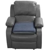 HOMBYS Tufted Furry Recliner Seat Cushion for Elderly Foam Curved Edge Large Square Seat Cushion (Grey)