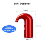 Electric Wine Aerator Dispenser Set – Automatic Wine Decanter & Pourer with LED Display, 200ml Smart Pour Control, Rechargeable Wine Pump