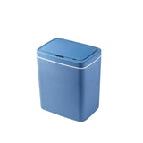 BXFIRS Intelligent Sensing Garbage Bin Household Kitchen Living Room ABS Contactless Trash Can(Blue,18.5 * 26.5 * 33.5cm)
