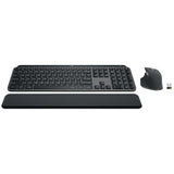MX Keys S Combo - Performance Wireless Keyboard and Mouse with Palm Rest, Customizable Illumination,