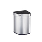BXFIRS Stainless Steel Smart Sensor Trash Can Be Used in Home Living Rooms Offices Kitchens Corners Garbage bin(Gray)
