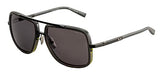 Dita MACH-ONE DT DRX-2030 V-GRY-BLK Matte Black/Matte Castle Rock Metal Aviator Sunglasses Grey Lens
