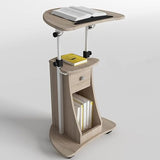 Lecterns Podium Stand Luxury Lecterns Adjustable and Movable Podium Stand with Drawers