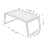 Set of 6 Bed Tray Table with Folding Legs, Breakfast in Bed Table Tray, Kids Lap Desk for Eating