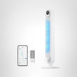 Dreo Smart Tower Fan for Bedroom, Floor Standing Bladeless Oscillating Fan with Remote, 9 Speeds, 4 Modes, 12H Timer, for Indoor Bedroom Home Office, WiFi Voice Control