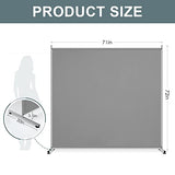 RANTILA Single Large Panel Room Divider, Privacy Screen for Office, Partition Separators