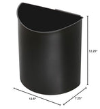 Deskside Small Trash Can Recycling Bin Combo, 3 Gallon, For Kitchen, Office, Indoor Use