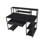 47" Computer Desk with 8 Storage Compartments, Study Desk for Home Office