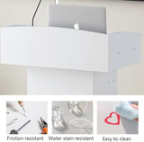 Lecterns Podium Luxury Podium Stand Wood Lecterns Pulpits for Churches with Drawers and Open Storage