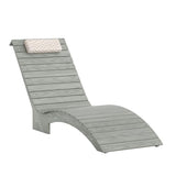 Compsia Pool Lounge Chairs Outdoor Set of 2，Aquawave Lounge Chair, HDPS Long Pool Chairs for in Pools, Weighted All Weather Tanning Chair with Headrest for Outside Beach Patio Sun Bathing Hotel, Gray