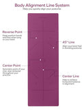 Ewedoos Yoga Mat with Alignment Marks Eco Friendly TPE Yoga Mat Non Slip Hot Yoga Mat Thick 1/4'' Anti-Tear Surfaces Exercise Mats for Home Workout Fitness Pilates Ewedoos