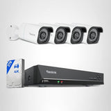 REOLINK 8CH 8MP/4K Security Bullet Camera System with 2TB HDD RLK8-800B4