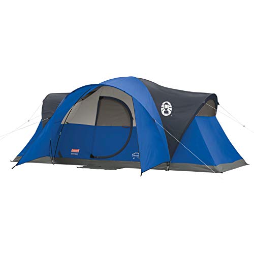 Coleman Montana Camping Tent, 6/8 Person Family Tent with Included Rainfly, Carry Bag, and Spacious Interior, Fits Multiple Queen Airbeds and Sets Up in 15 Minutes Coleman