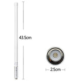 Dual Band Fiberglass Radio Antenna, UHF VHF 144/430mhz Base Antenna, 17 inches SO239 Connector for Base Station Repeater Mobile Transceiver with Mount Bracket
