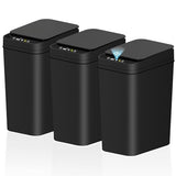 3Pack Bathroom Small Trash Can with Lid, 2.6 Gallon Touchless Automatic Garbage Can
