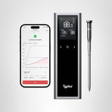 Typhur Sync One Smart Wireless Meat Thermometer: Standalone Base with LCD Display, Unlimited WiFi & Bluetooth Range, Enhanced Signal Stability