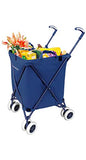 The Original VersaCart Transit Folding Shopping and Utility Cart, Water-Resistant Heavy-Duty Canvas with Cover