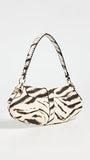 Ganni Women's Kat Zebra Shoulder Bag