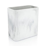 Essentra Home Marble Rectangular Trash Can for Home Office