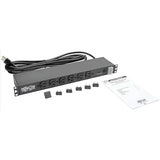 Tripp Lite 14-Outlet Rack Mount Surge Protector Power Strip PDU, 15A, 120V, 3000 Joules, 15ft Cord with 5-15P Plug, 1U Horizontal Rack Mount, Lifetime Manufacturer's Warranty (DRS-1215)