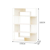 BGGJJ Book Shelf Living Room Partition Iron Display Shelf Office Bookshelf