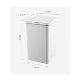 BXFIRS Home Smart Sensing ABS Trash Can Automatic for Kitchen Living Room Bedroom Bathroom Office Garbage bin(Gray)