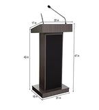 OEF Furnishings CoreSound Podium Series Sound Lectern (No Microphone, AC Powered