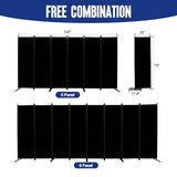 Room Divider and Folding Privacy Screens 6 Panel, 11 Ft Wide Room Partitions Dividers