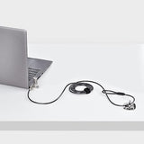 StarTech.com Universal Laptop Lock 6.6ft (2m), Security Cable for Notebooks Compatible with Noble Wedge/Nano/K-Slot