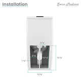 Piece Elongated Toilet Dual Vortex Flush, Black Hardware Swiss Madison