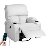 LAFWELL Rocking Recliner Chair, Massage Rocker Recliner Chair with Vibration Massage and Heat