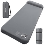 Andola Memory Sleeping Pad, 3.1" Ultra-Thick Foam Sleeping Mat for Camping, Self-Inflating Sleeping Pad with Pillow, Quiet & 9.5 R-Value, 4-Season Camping Mattress Pad for Tent Car Travel (Gray)