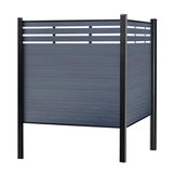 Mondaria Outdoor Semi-Closed Fence Privacy Screen, 6ft(H) x 48" ft(W) Wood Plastic Composite Fence