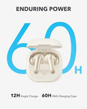 Noise Cancelling Wireless Earbuds, Adaptive Noise Cancelling to Environments, Heavy Bass, 60H Soundcore