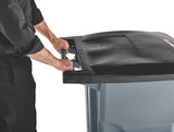 Rubbermaid Commercial Products BRUTE Rollout Trash/Garbage Can/Bin with Wheels, 95 Gal, Gray