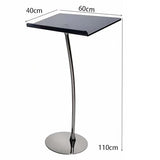 Portable Curved Black Lectern Podium Stand - Slish Acrylic Presentation Stand for Classroom, Church, Speech